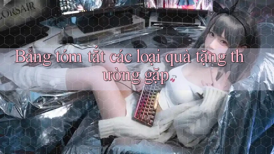 Bảng tóm tắt các loại quà tặng thường gặp Bảng tóm tắt các loại quà tặng thường gặp