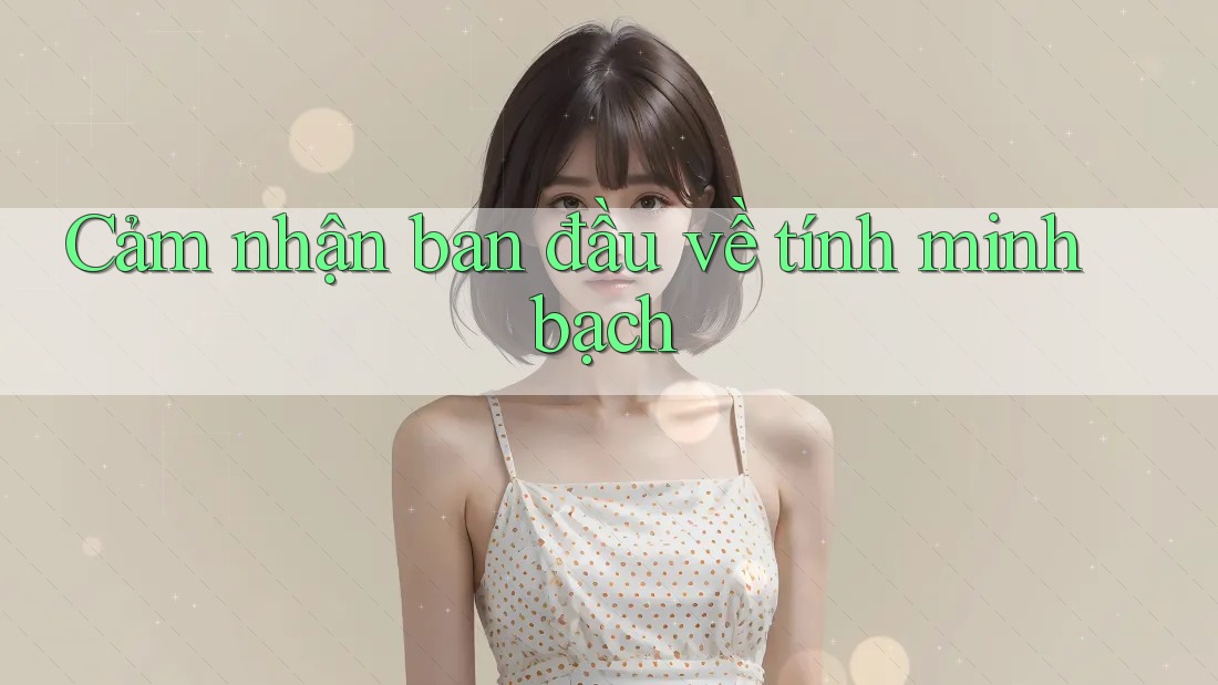 Cảm nhận ban đầu về tính minh bạch